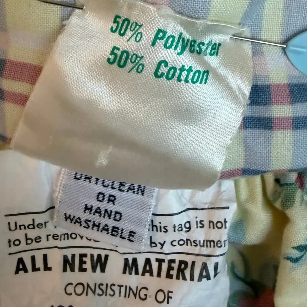 Vintage Y2K Nursery Crib Comforter With Ruffle Cottage Core
